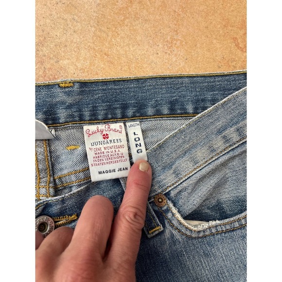 Lucky Brand Maggie Jean cut off to make cropped size 6 - Picture 3 of 5